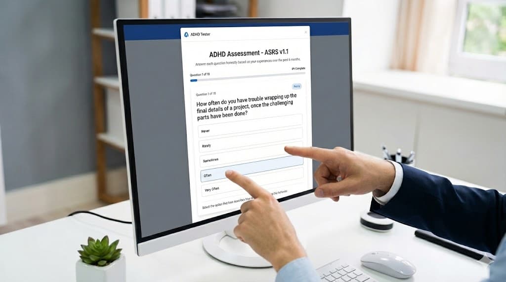 ADHD Test Online - Free Adult ADHD Assessment